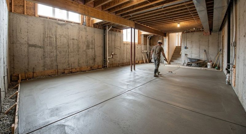 Basement Concrete Installation in Hudson, FL